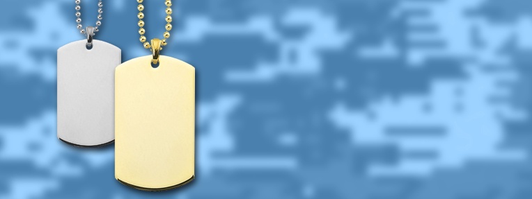 Custom engraved gift for him (or her) - Dog Tags